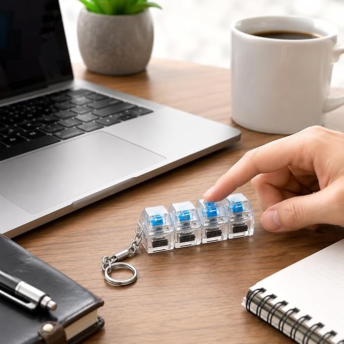 Fidget Keyboard Keychain