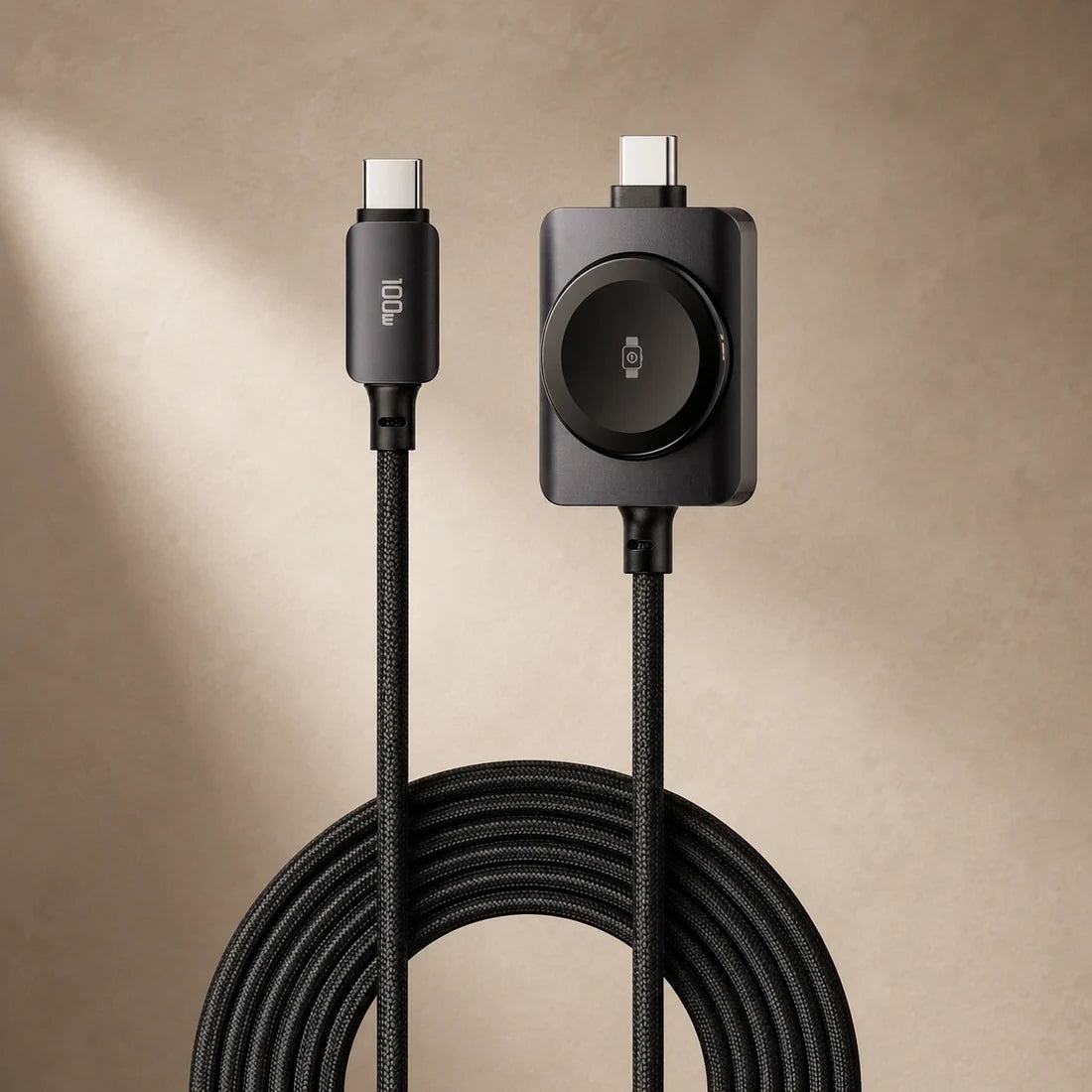 Duo Charge™ | 100W 2-in-1 USB-C + Apple Watch Charging Cable