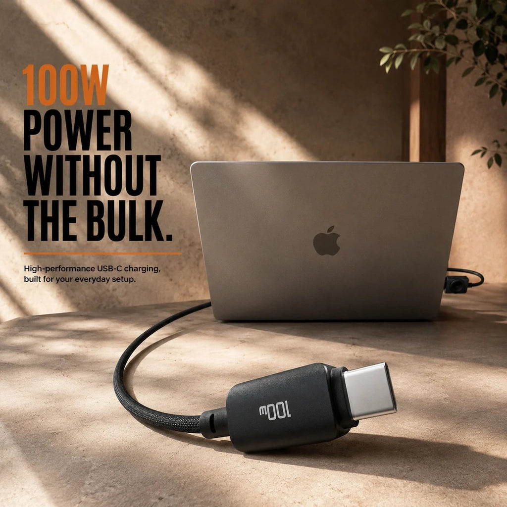 Duo Charge™ | 100W 2-in-1 USB-C + Apple Watch Charging Cable